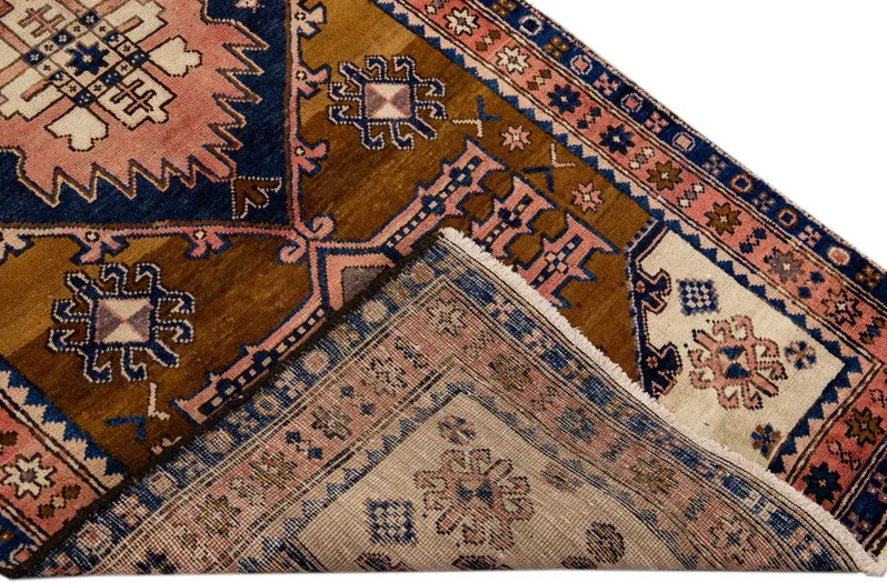 Brown Heriz Persian Wool Runner - Apadana