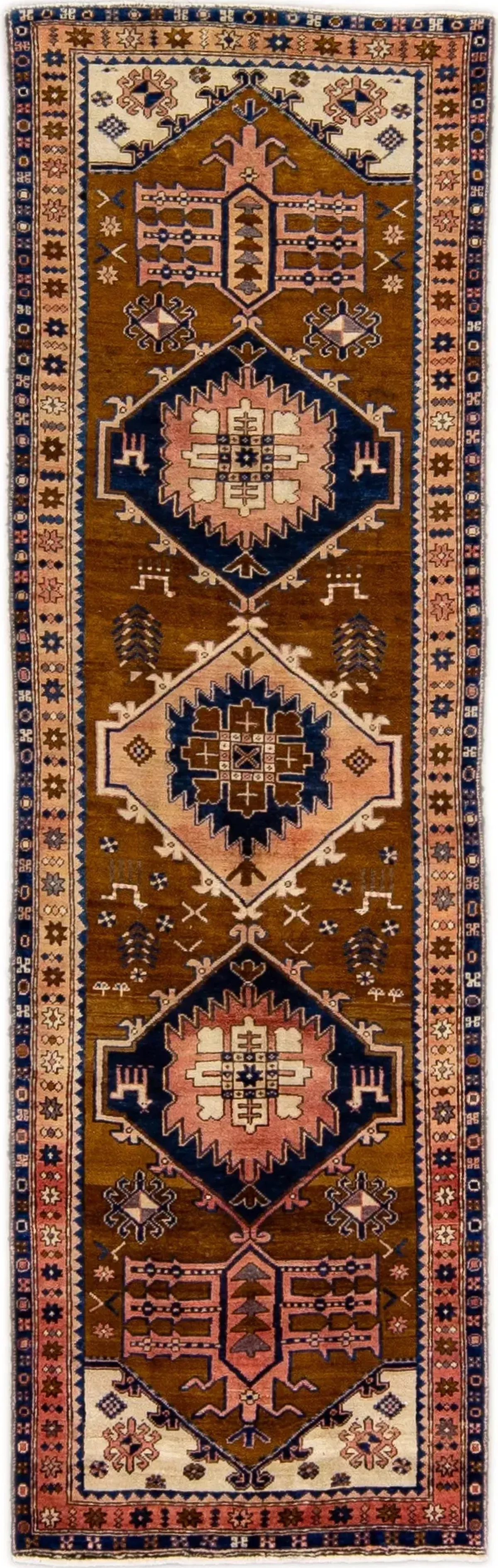 Brown Heriz Persian Wool Runner - Apadana