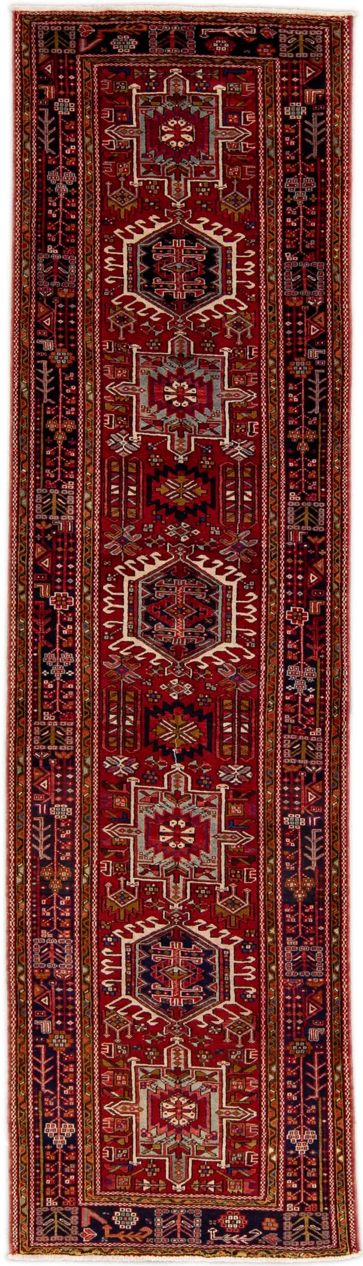 Vintage Heriz Red Persian Wool Rug - Apadana - Red