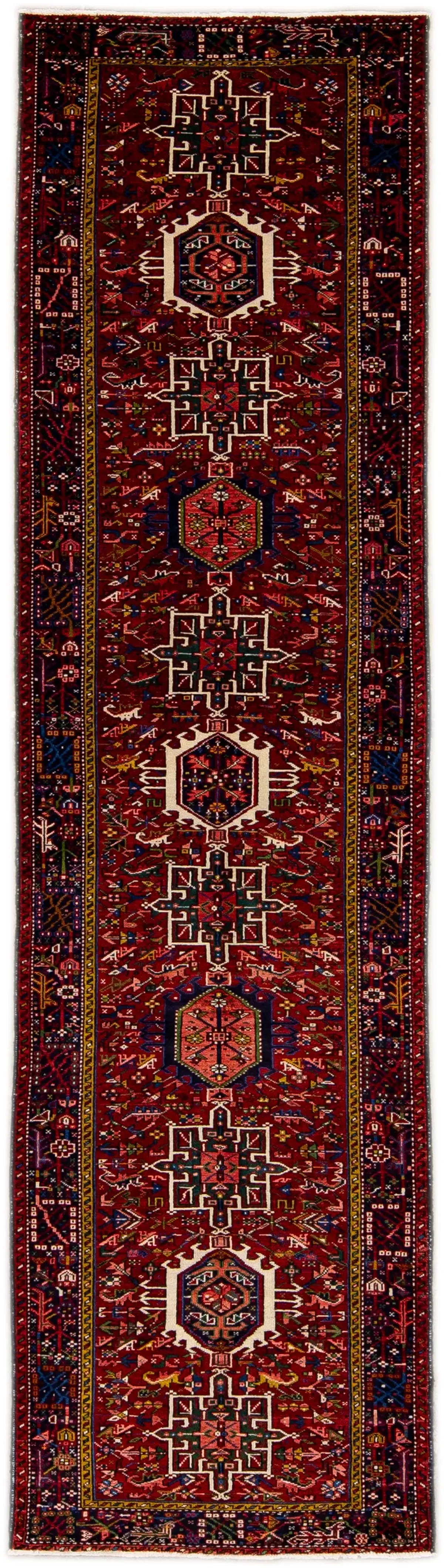 Heriz Persian Red Wool Rug - Apadana - Red