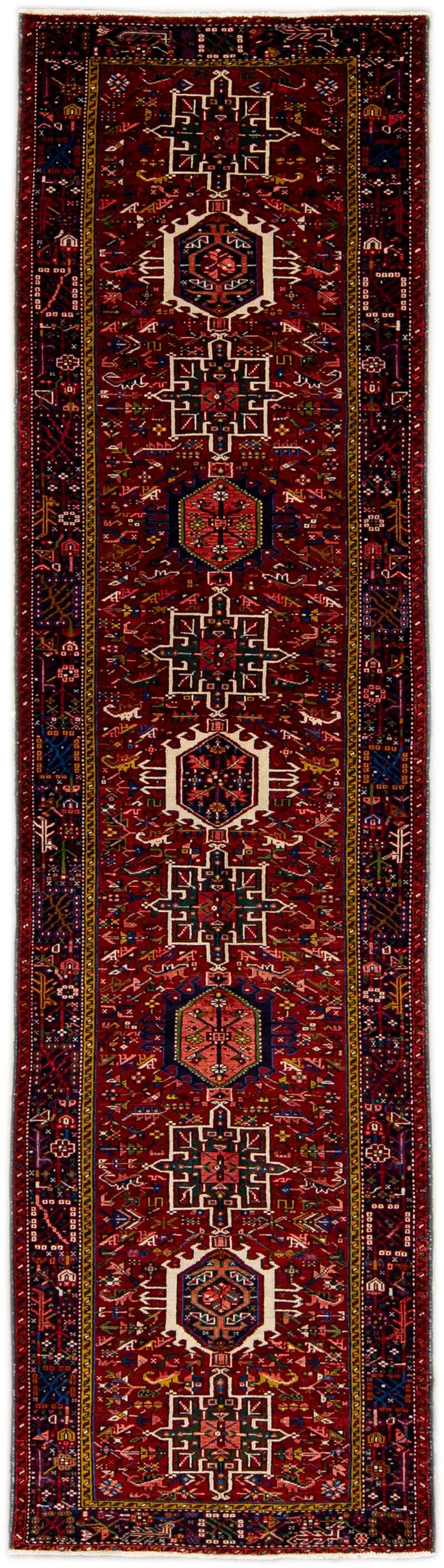 Heriz Persian Red Wool Rug - Apadana - Red