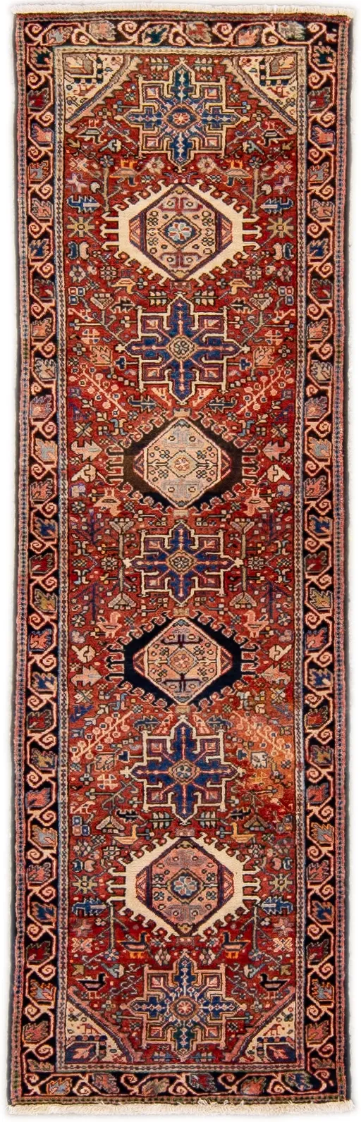 Heriz Rust Persian Wool Rug - Apadana - Red - Red