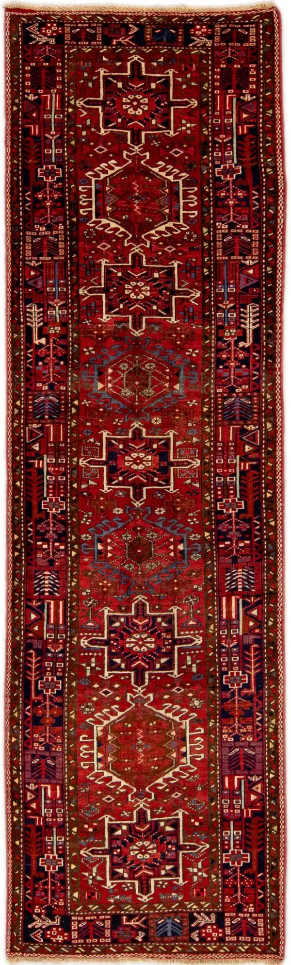 Vintage Shiraz Red Persian Wool Rug - Apadana - Red