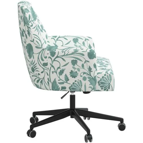 Darcy Desk Chair - Vine Floral - Green