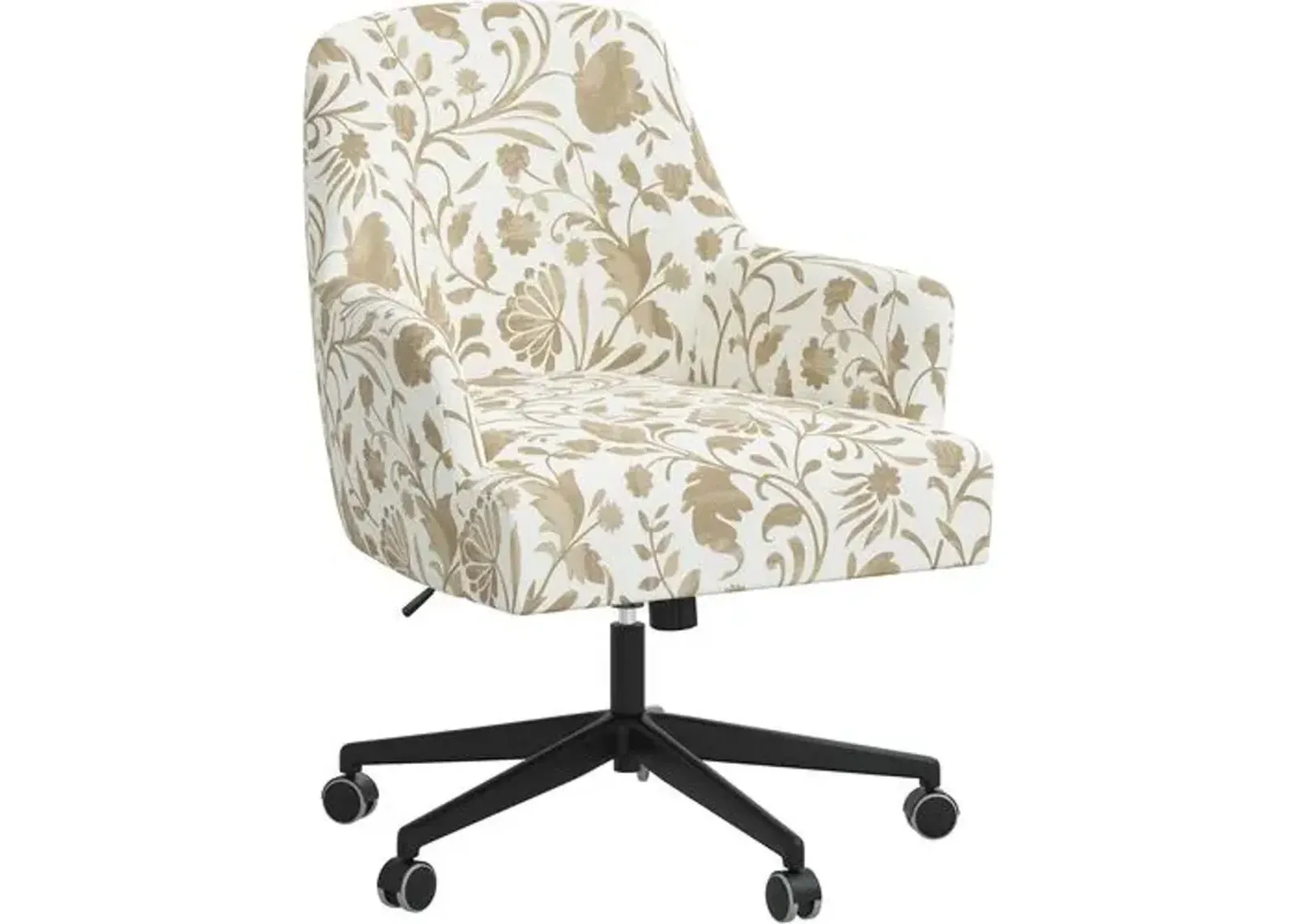 Darcy Desk Chair - Vine Floral - Beige