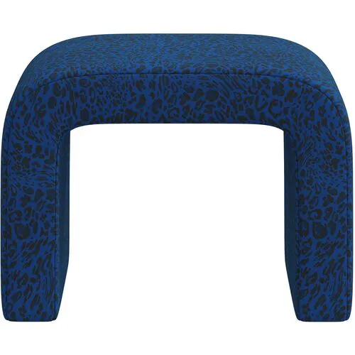 Celia Waterfall Pounce Ottoman - Blue