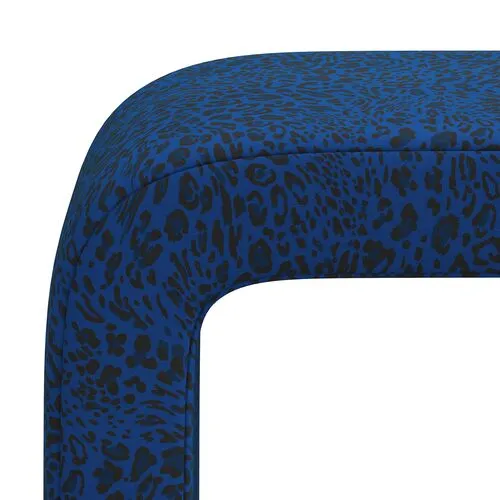 Celia Waterfall Pounce Ottoman - Blue