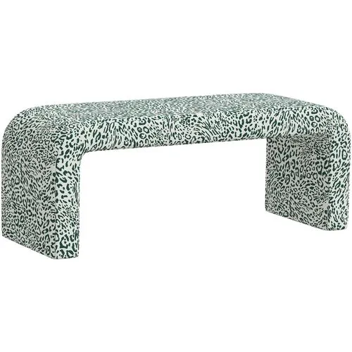 Celia Waterfall Pounce Bench - Green