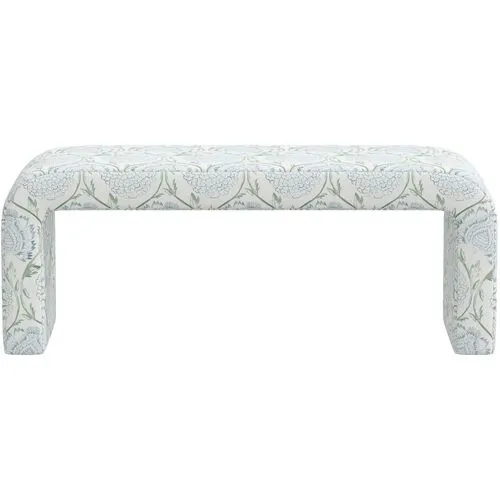 Celia Waterfall Bench - Ranjit Floral - Green