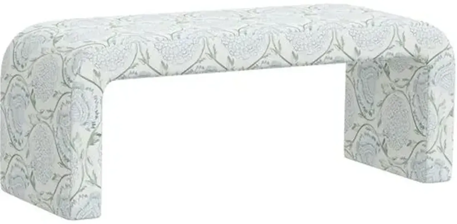 Celia Waterfall Bench - Ranjit Floral - Green