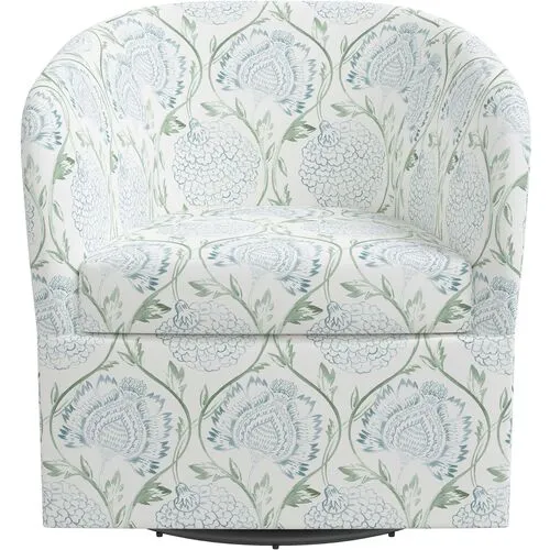 Zara Swivel Chair - Ranjit Floral