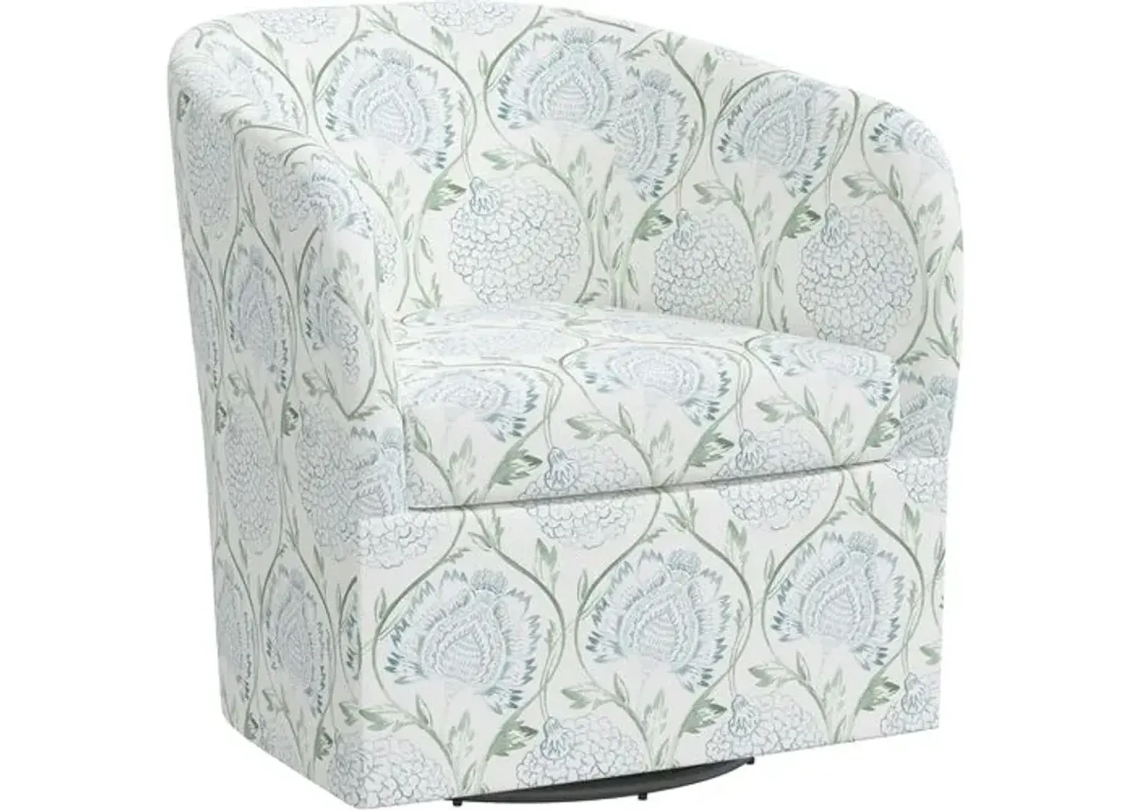 Zara Swivel Chair - Ranjit Floral