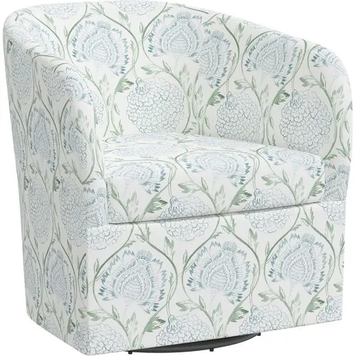 Zara Swivel Chair - Ranjit Floral