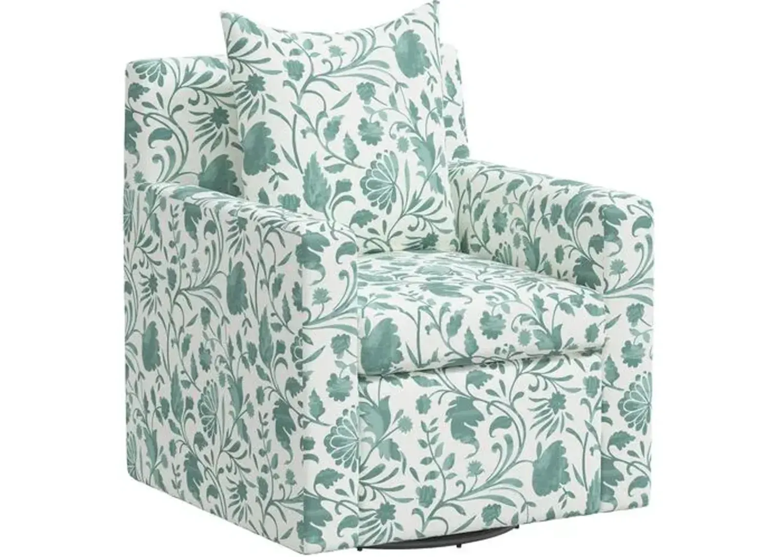 Willa Vine Floral Swivel Chair