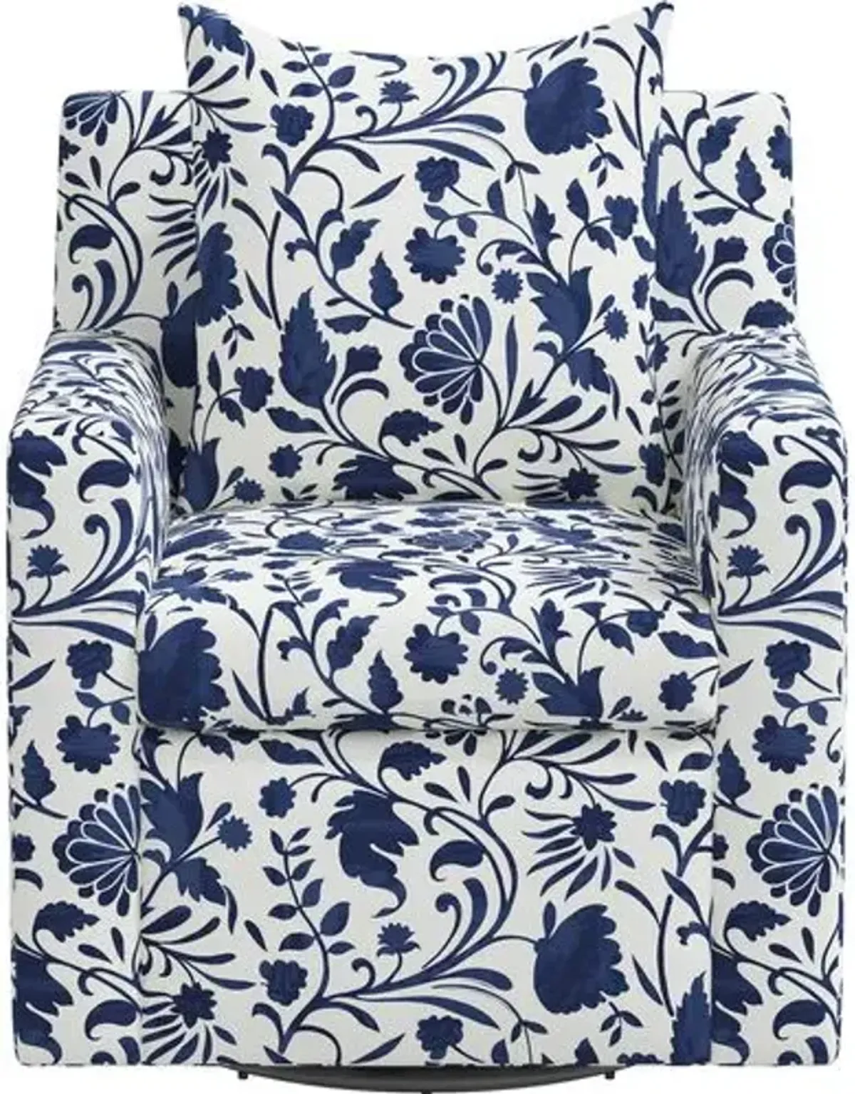 Willa Vine Floral Swivel Chair