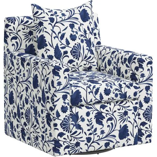 Willa Vine Floral Swivel Chair