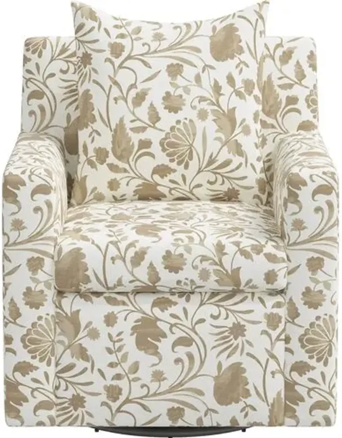 Willa Vine Floral Swivel Chair