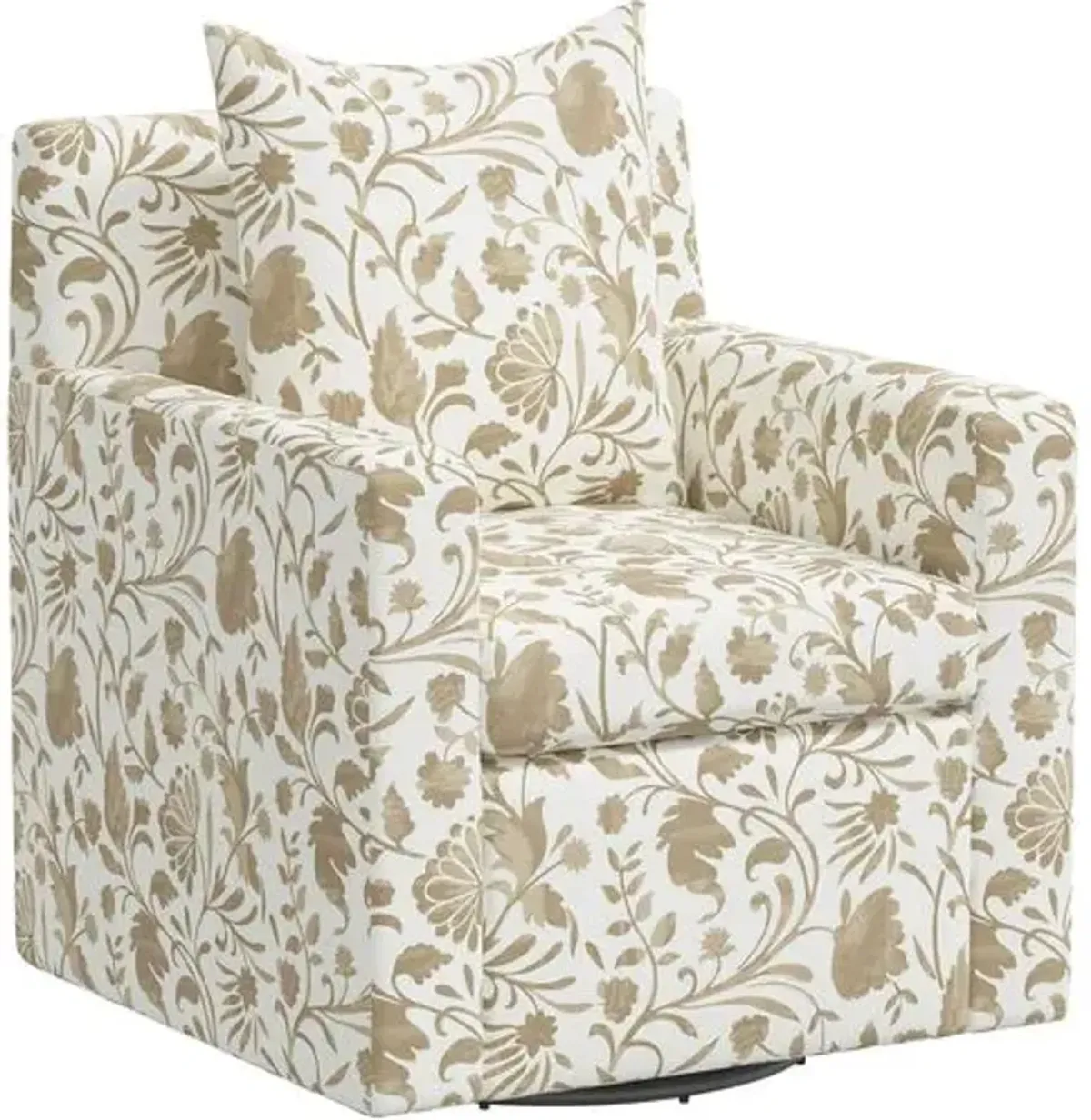 Willa Vine Floral Swivel Chair