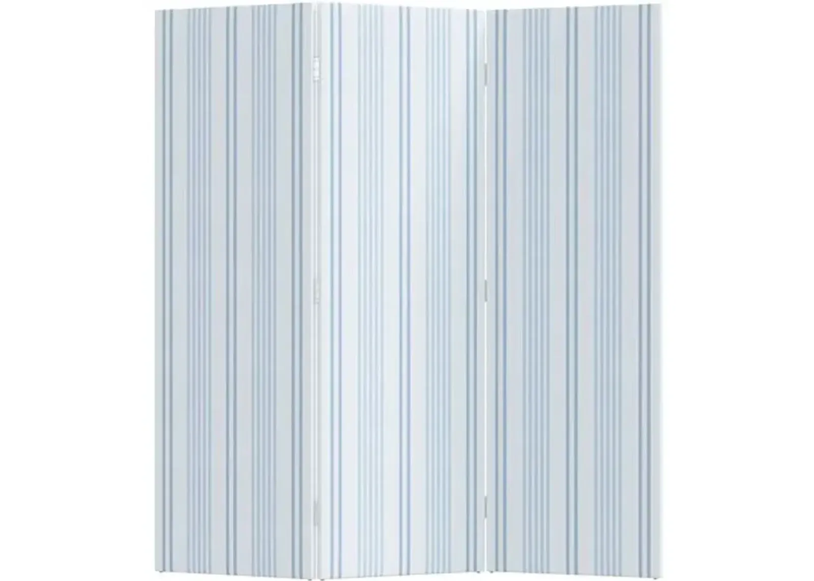 Emma Ticking Stripe Room Screen - Blue