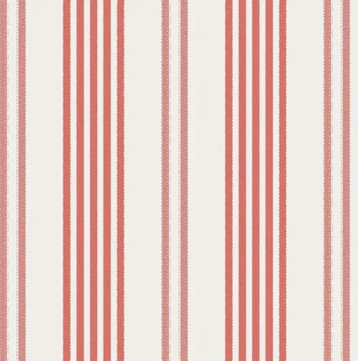 Emma Ticking Stripe Room Screen - Red