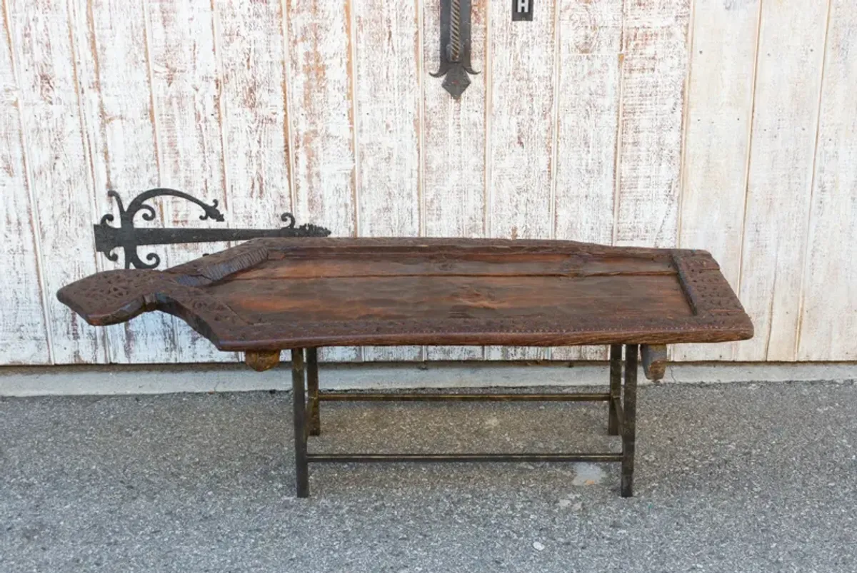 Rare 19th C. Swat Valley Coffee Table - de-cor - Brown