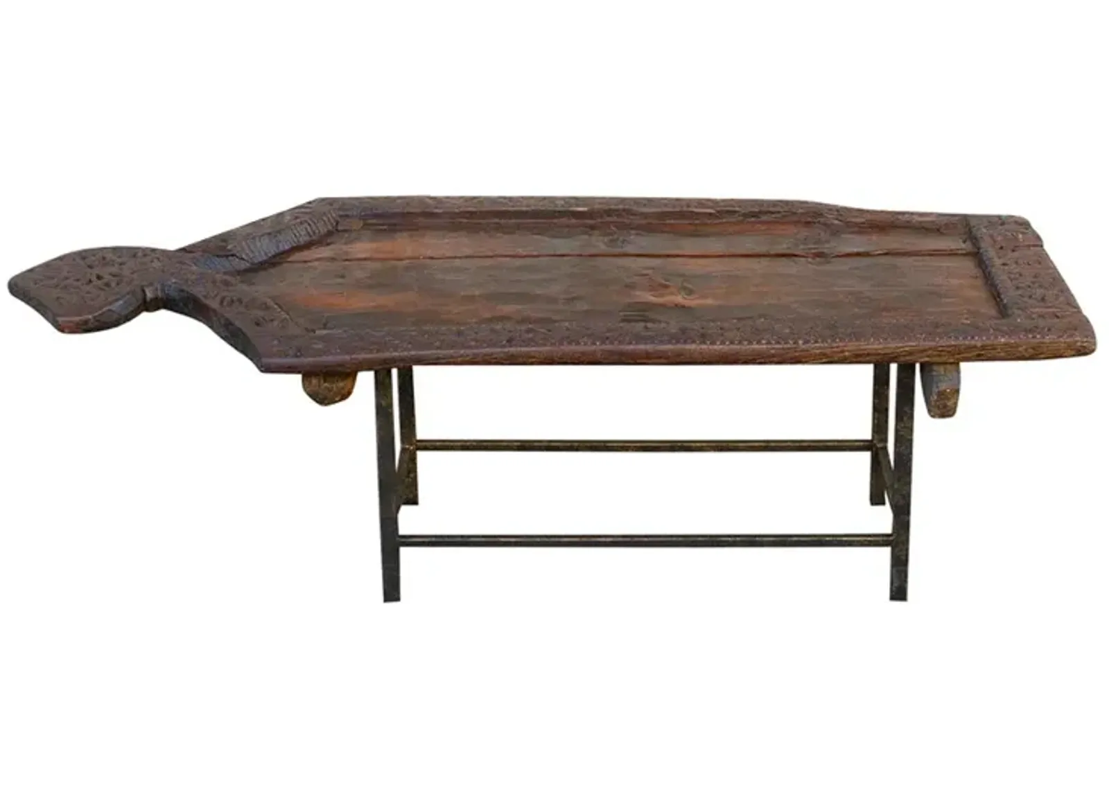 Rare 19th C. Swat Valley Coffee Table - de-cor - Brown