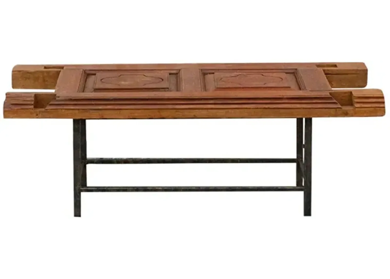 Antique Spanish Door Coffee Table - de-cor - Brown