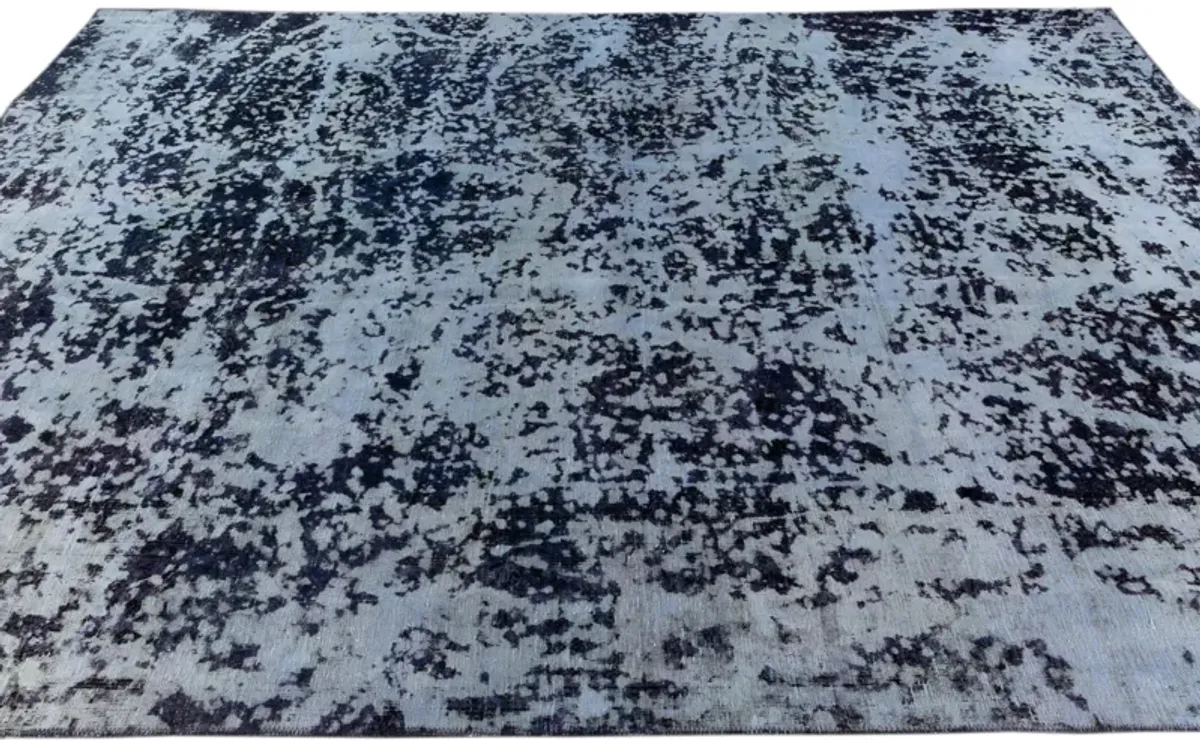 Blue Vintage Distressed Wool Rug - Apadana - Blue