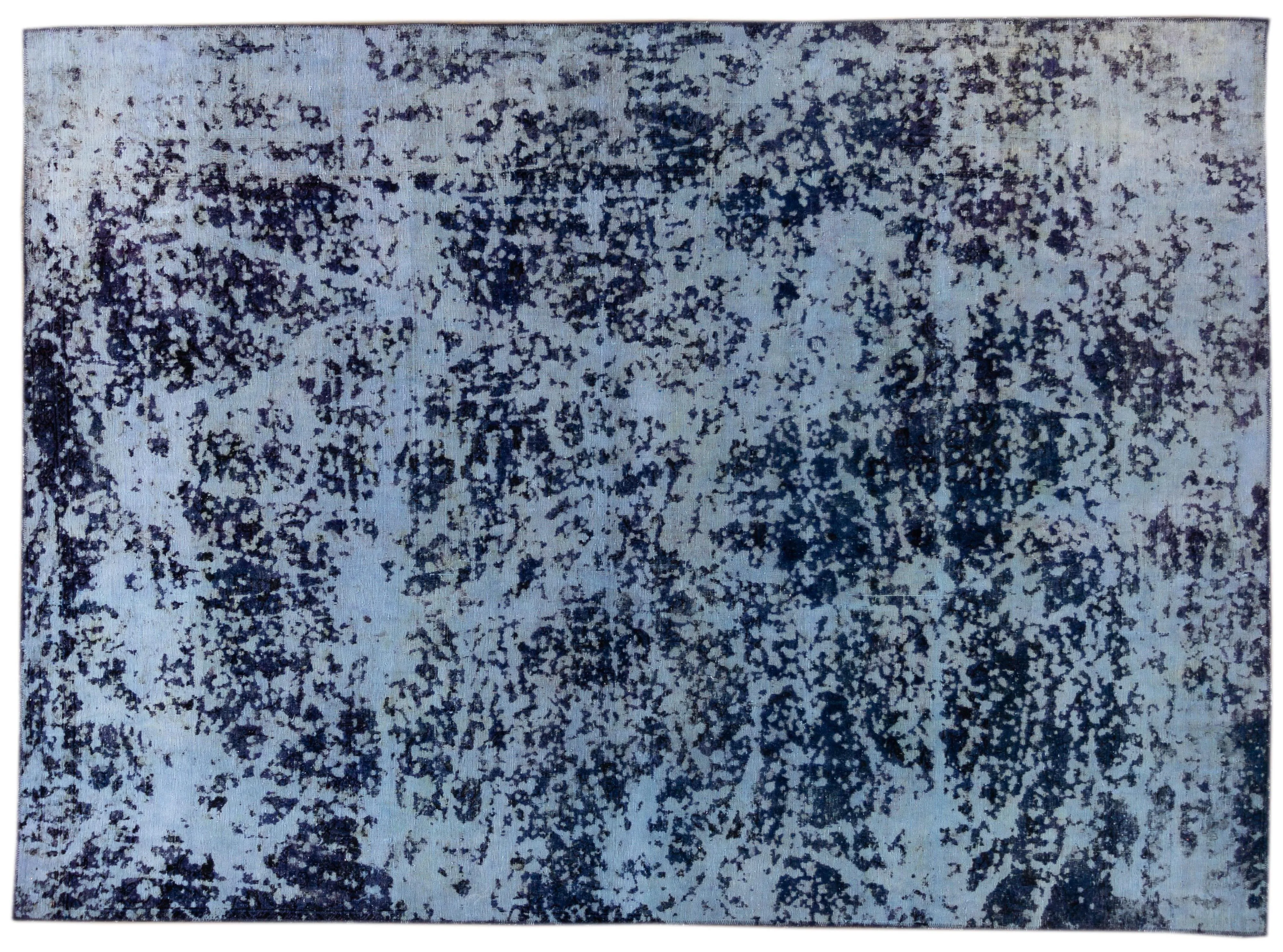 Blue Vintage Distressed Wool Rug - Apadana - Blue