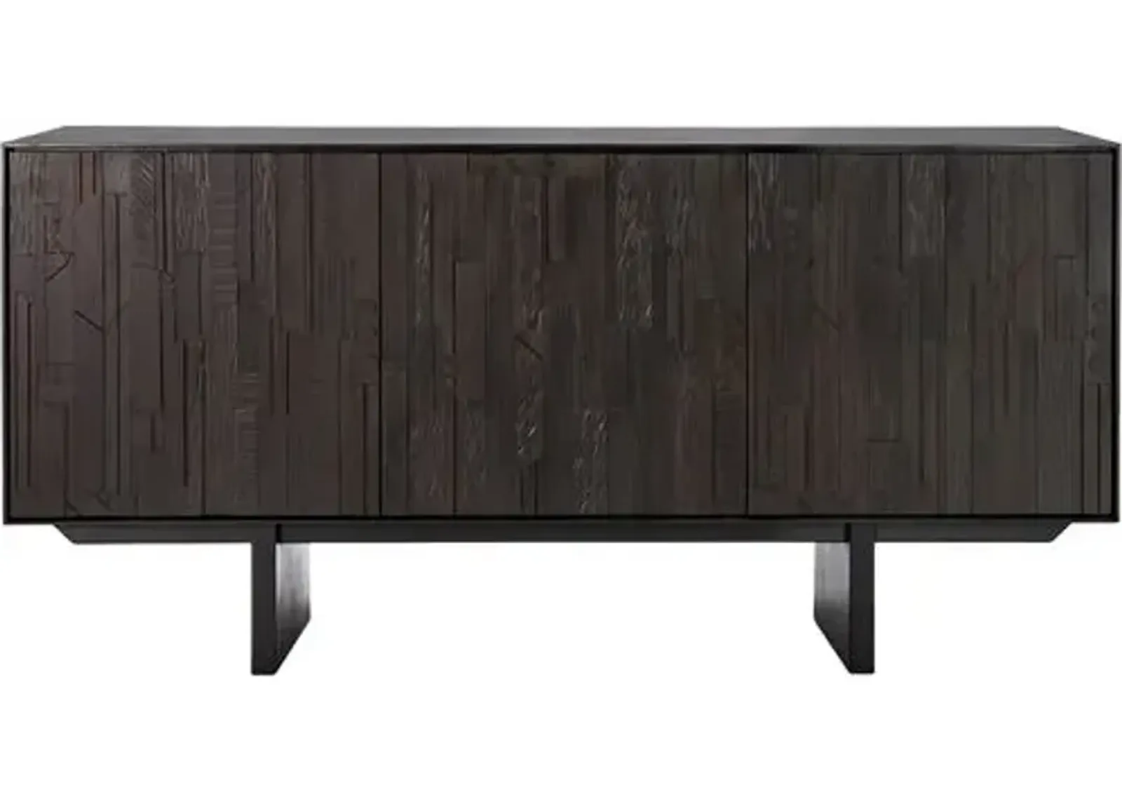 Teak Mosaic Sideboard - Black - Ethnicraft - Handcrafted