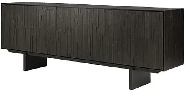 Teak Mosaic Sideboard - Black - Ethnicraft - Handcrafted