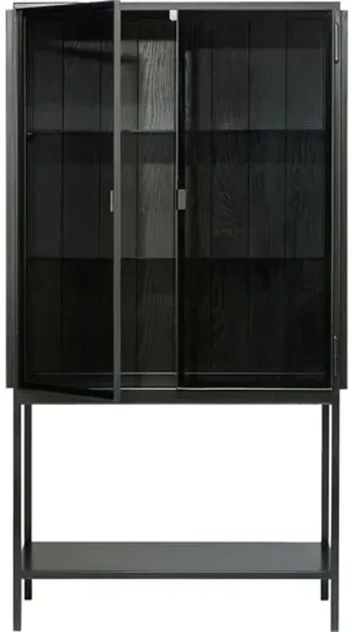 Anders 63" Tall Storage Cupboard - Black - Ethnicraft - Handcrafted