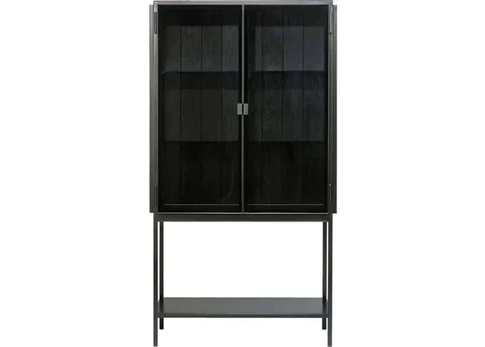 Anders 63" Tall Storage Cupboard - Black - Ethnicraft - Handcrafted