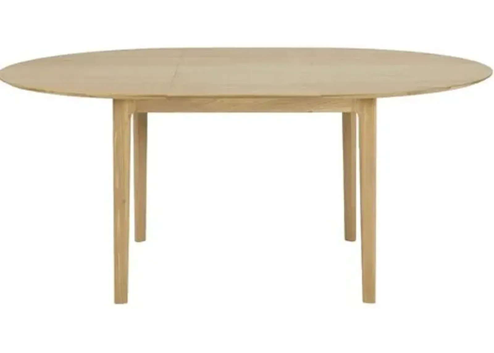 Bok Round Extendable Oak Dining Table - Oak - Ethnicraft