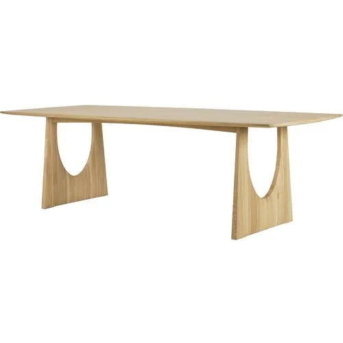 Geometric 98" Dining Table - Oak - Ethnicraft