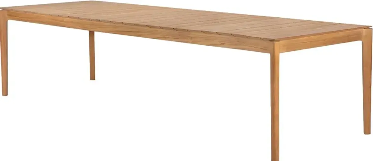 Bok Outdoor Teak Dining Table, Natural