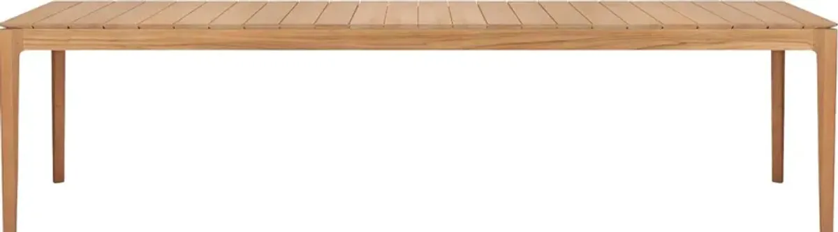 Bok Outdoor Teak Dining Table, Natural