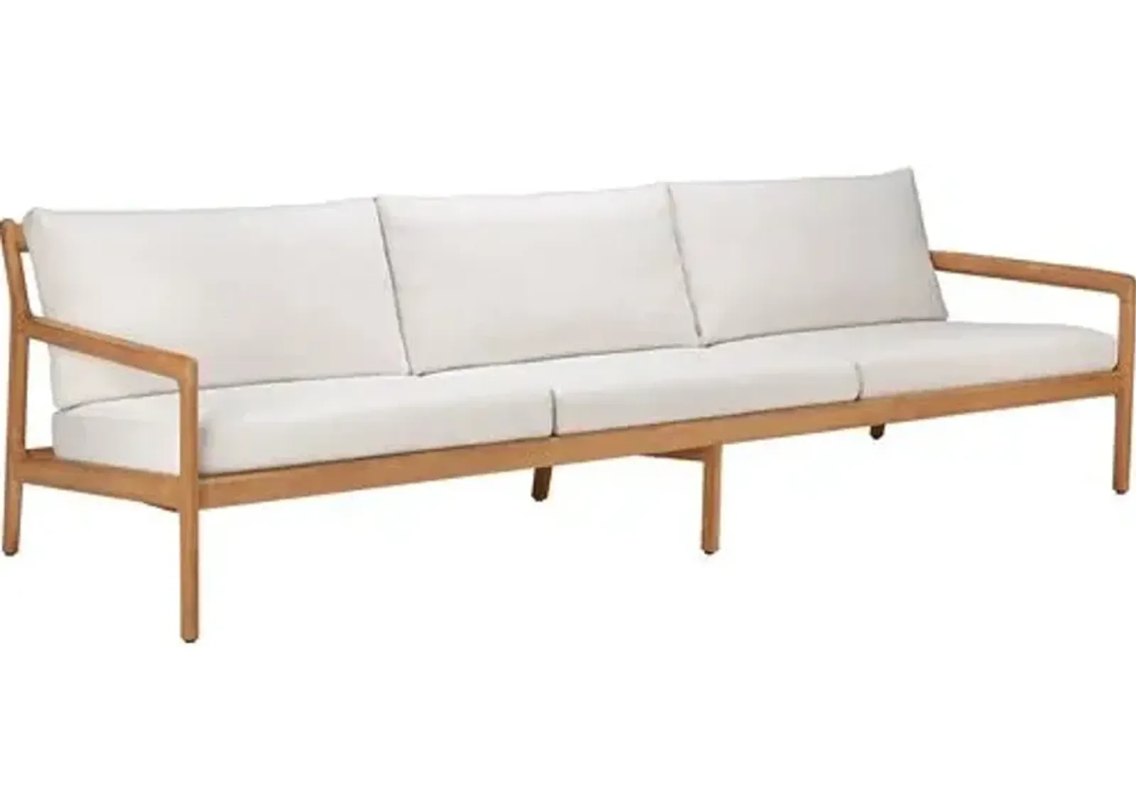 Jack Teak Outdoor Sofa - Natural/Off-White - Ethnicraft