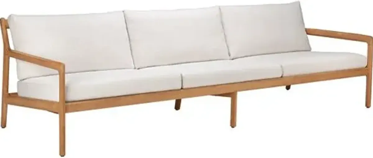 Jack Teak Outdoor Sofa - Natural/Off-White - Ethnicraft