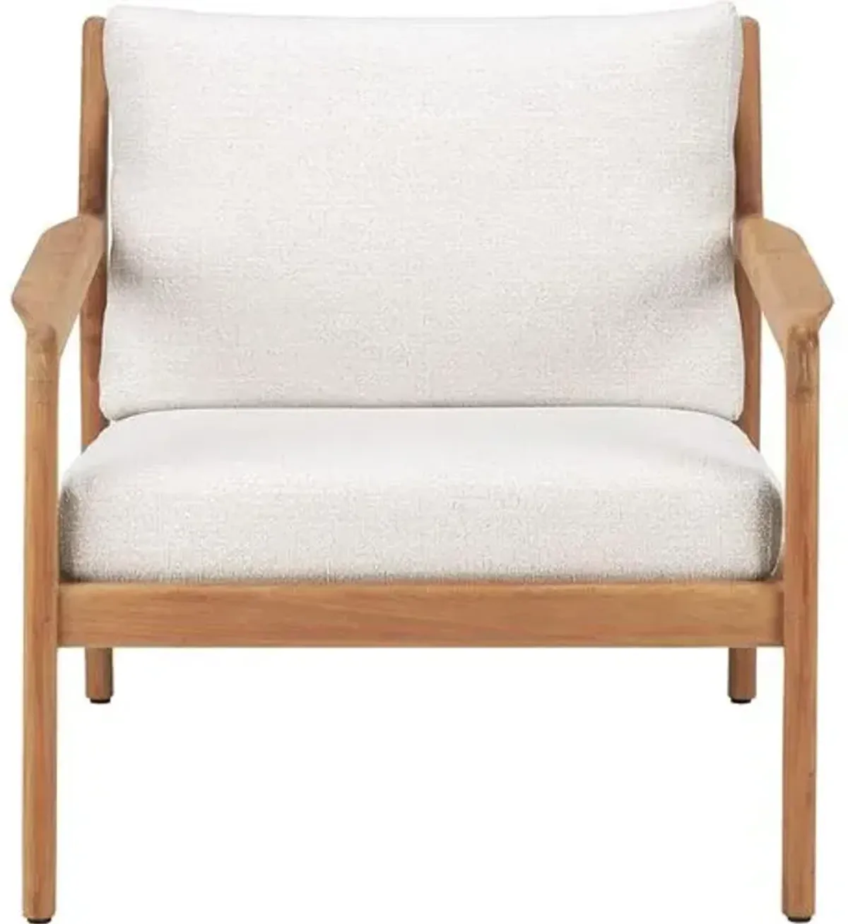 Jack Teak Outdoor Lounge Chair - Natural/Off-White - Ethnicraft