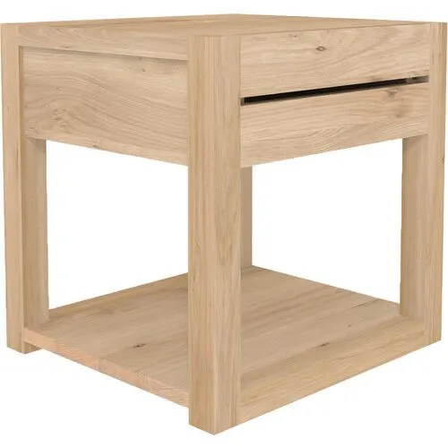 Azur Bedside Table - Oak - Ethnicraft - Beige