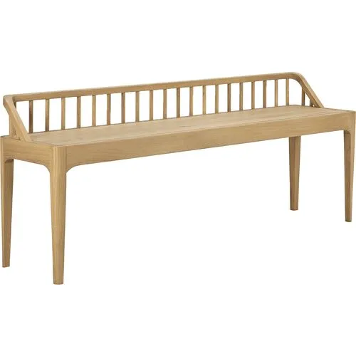 Spindle Bench - Light Oak - Ethnicraft - Beige