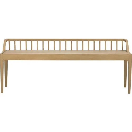 Spindle Bench - Light Oak - Ethnicraft - Beige