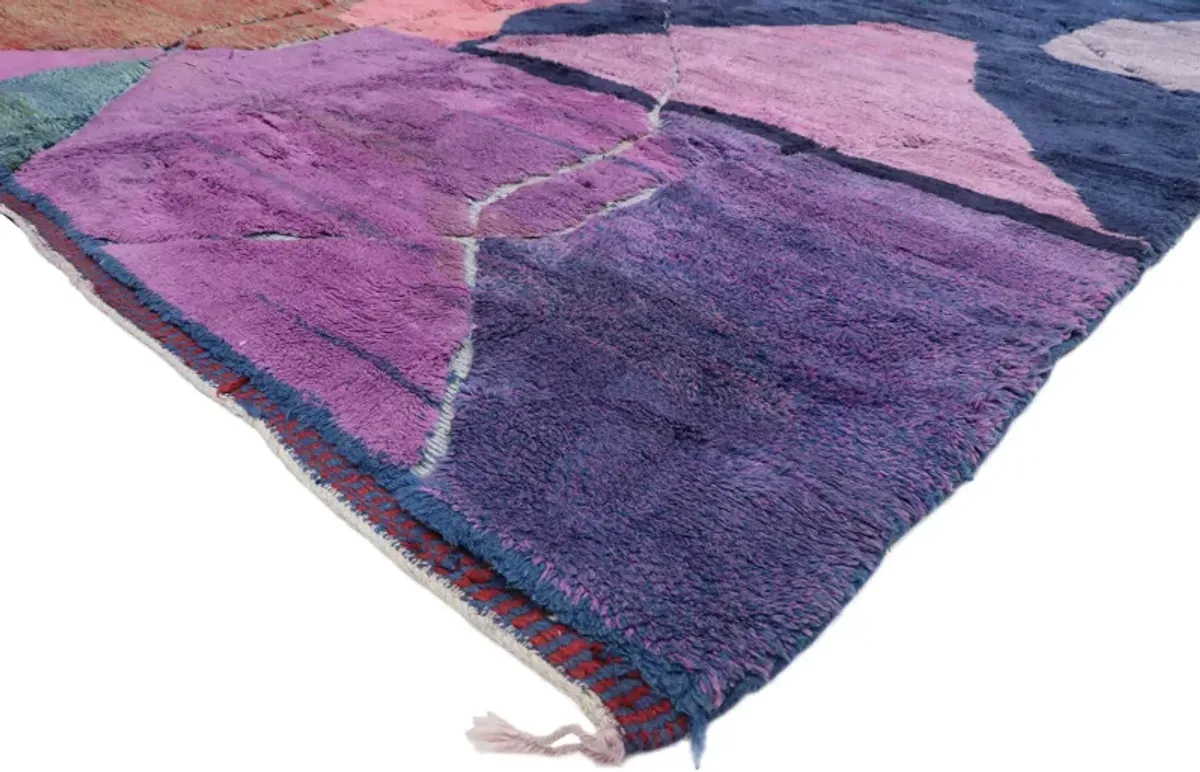 Berber Moroccan Rug - 9'03 x 11'07 - Esmaili Rugs & Antiques - Purple - Purple