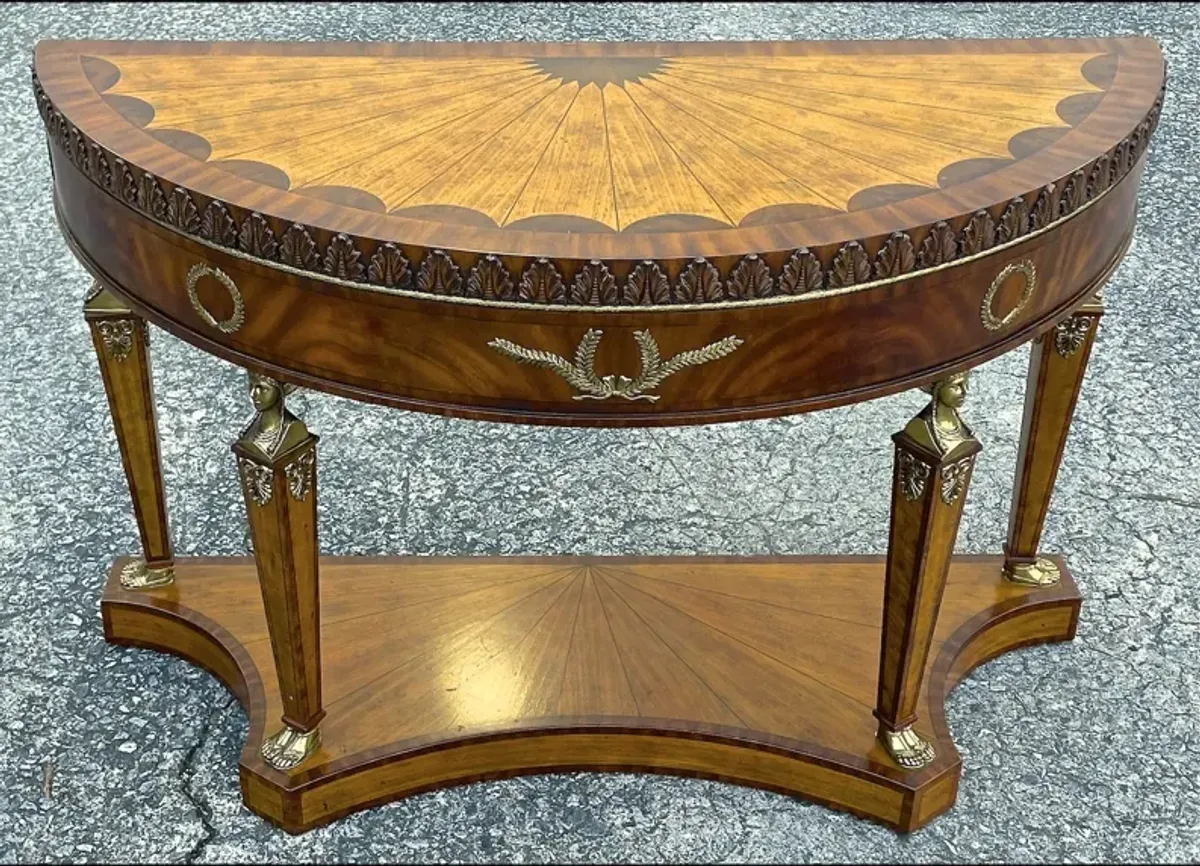 Maitland Smith Empire Style Console - Vermilion Designs - Brown