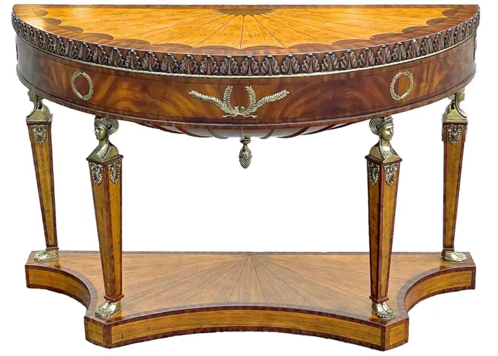 Maitland Smith Empire Style Console - Vermilion Designs - Brown