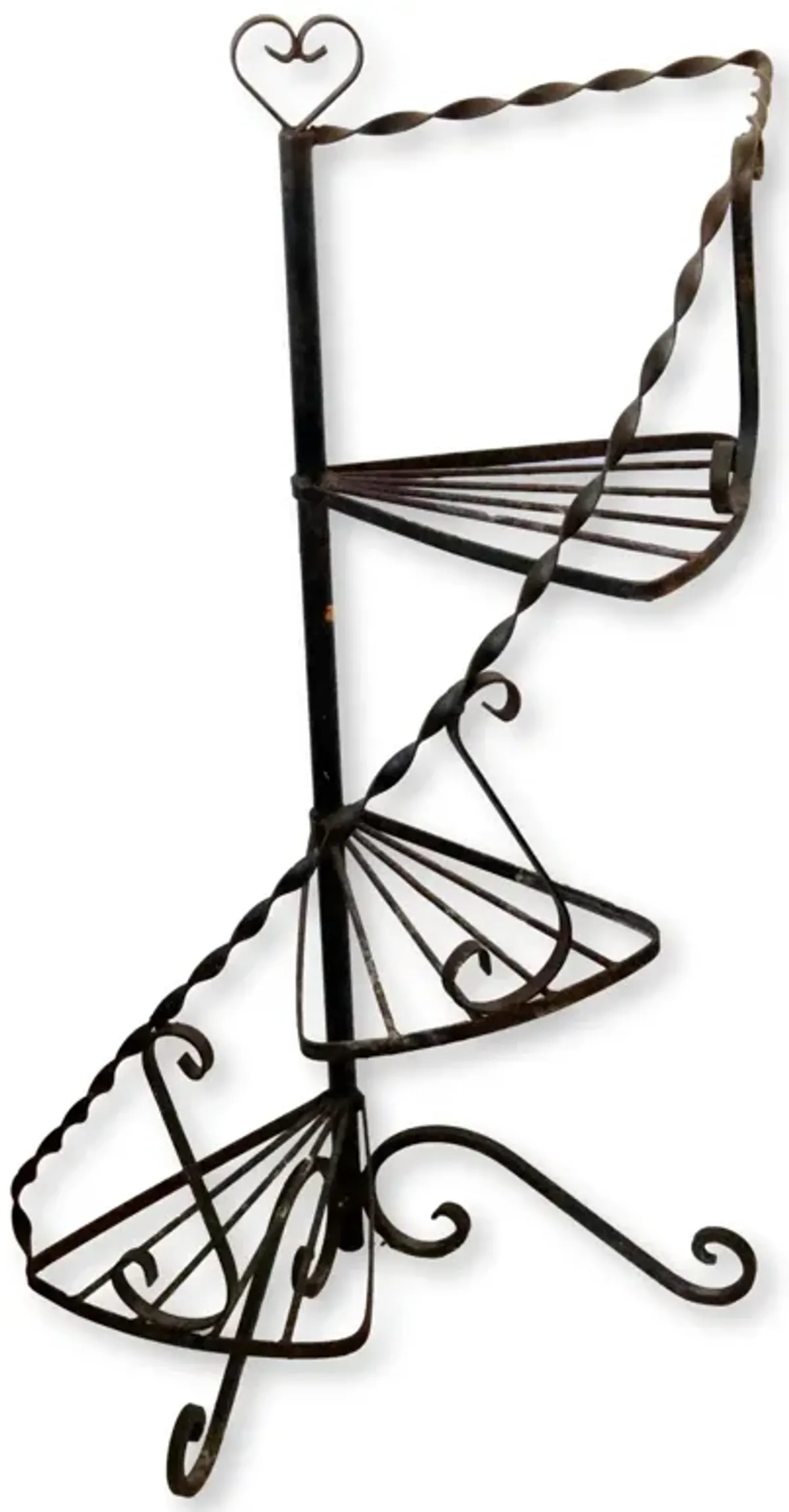 California Wrought Iron Plant Stands - Pr - The Queens Landing - Black