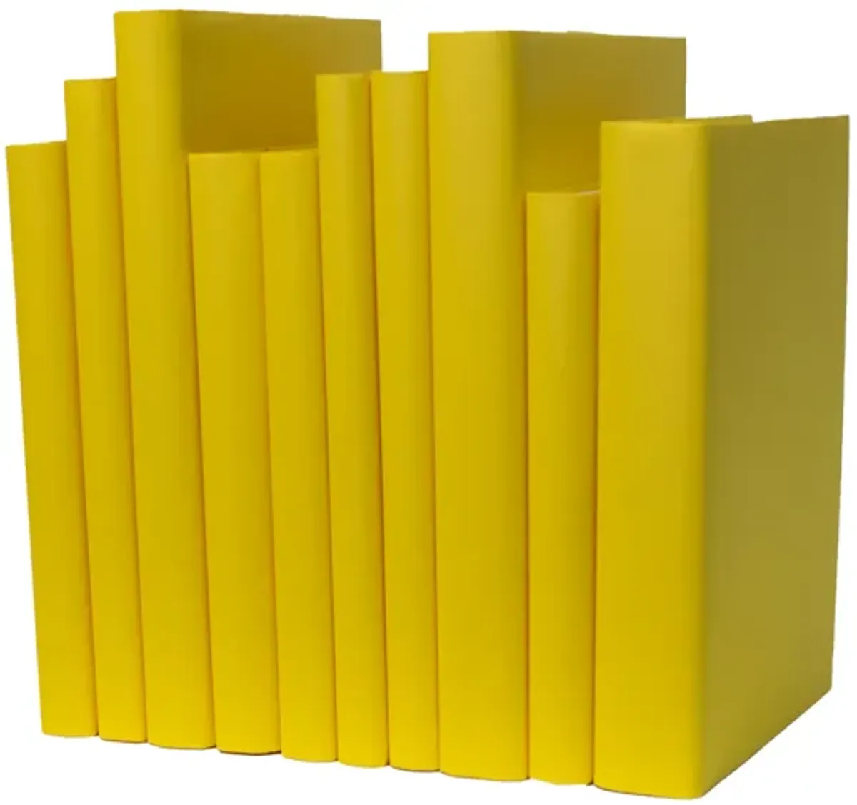 Decorative Oversized Paper Wrapped Book Bundle, Saffron