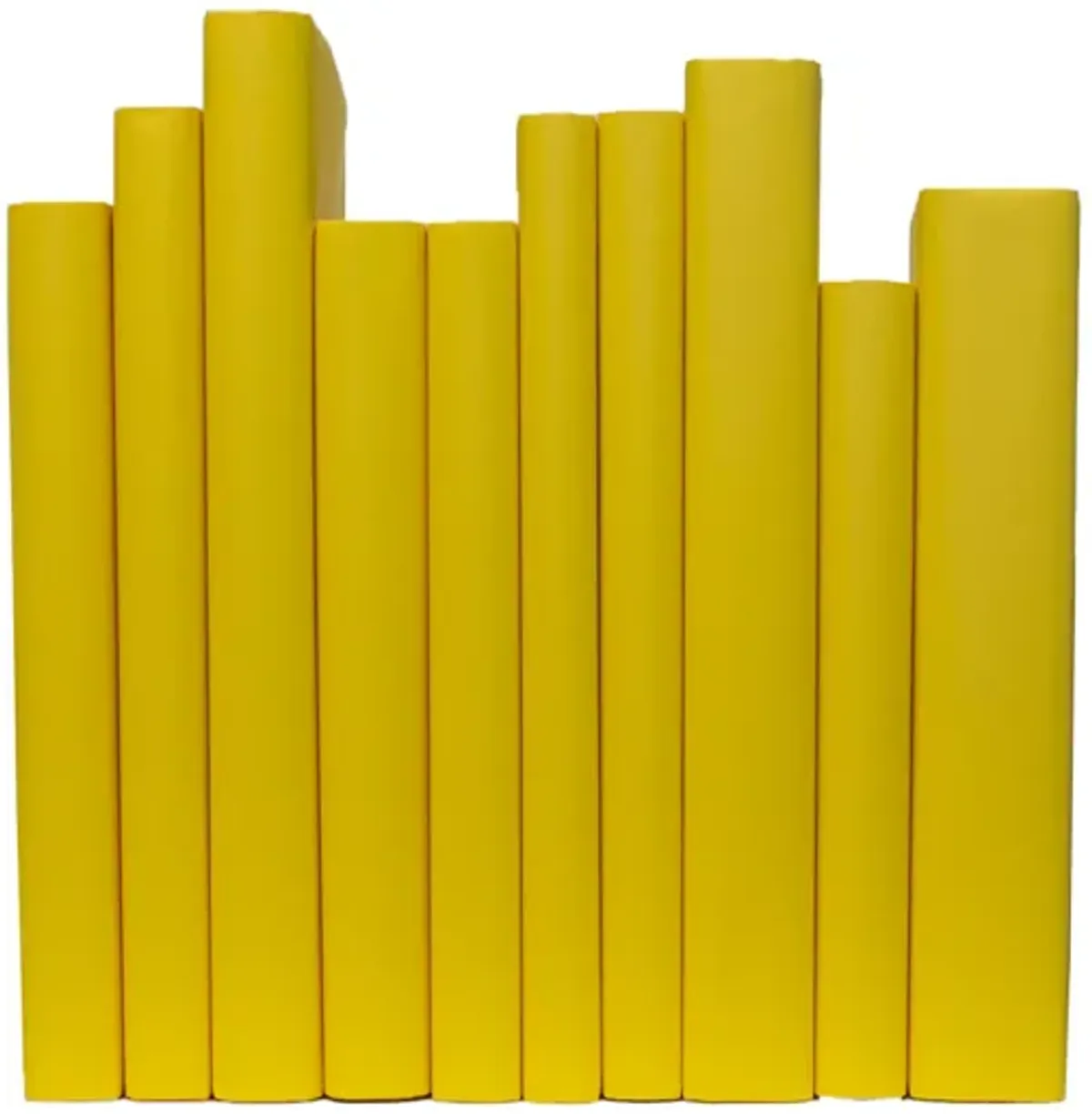 Decorative Oversized Paper Wrapped Book Bundle, Saffron