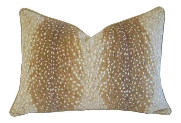 Antelope Fawn Deer Spotted Velvet Pillow
